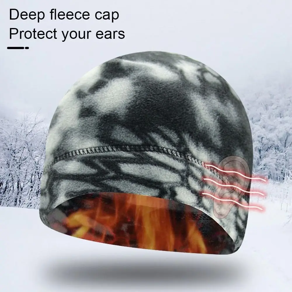 Gorro de invierno para hombre y mujer, gorro grueso de Cuerpo de Marines, cálido, deportivo, a prueba de viento, elástico, Polar - imagen 2