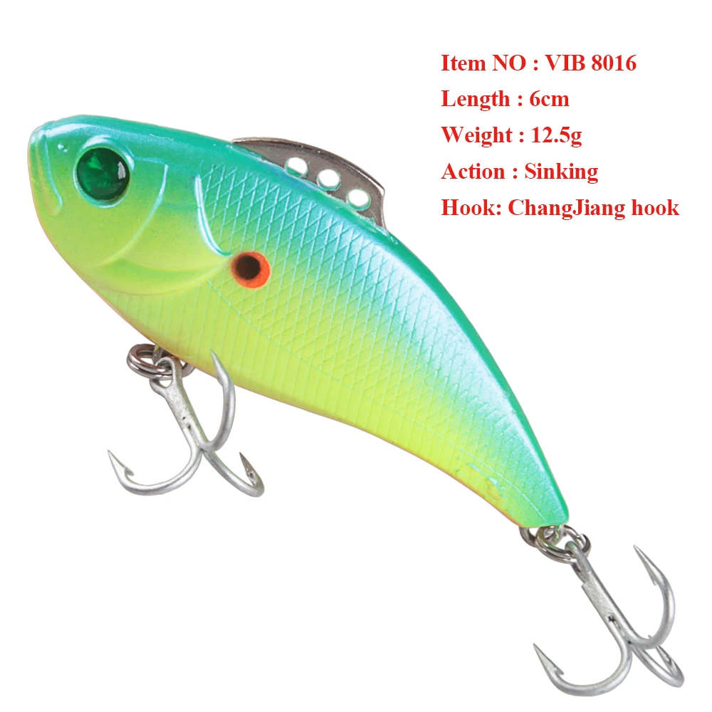 BASSKING-señuelo de pesca de 60mm y 12,5g, Wobbler, Crankbait, vibración Artificial, Swimbait, Lucio - imagen 2