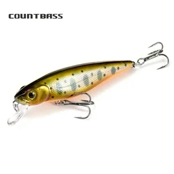 COUNTBASS 77mm 9g Minnow Wobblers Señuelos de Pesca sábalo flotante Jerk su cebo, profundidad de buceo 0,7-1m cebos duros Leurre de agua dulce