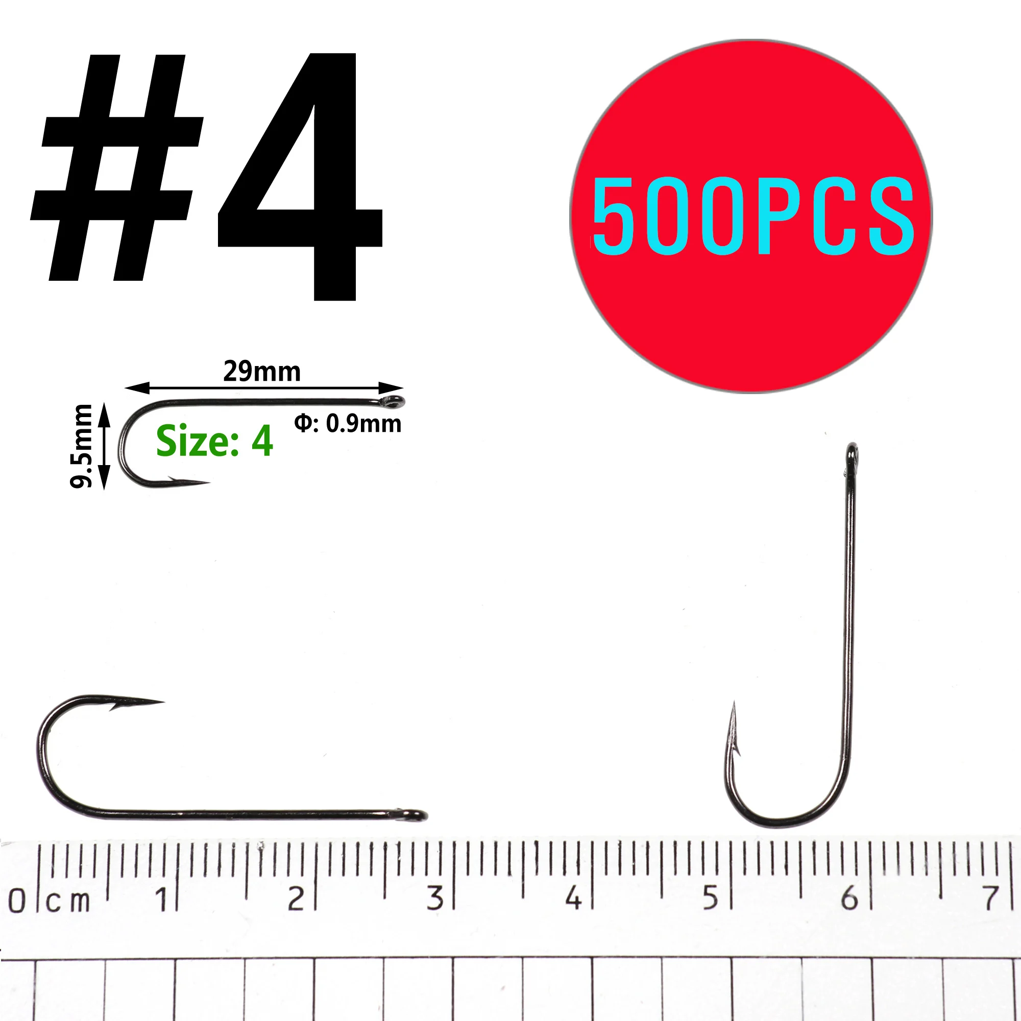 500PCS Size 4
