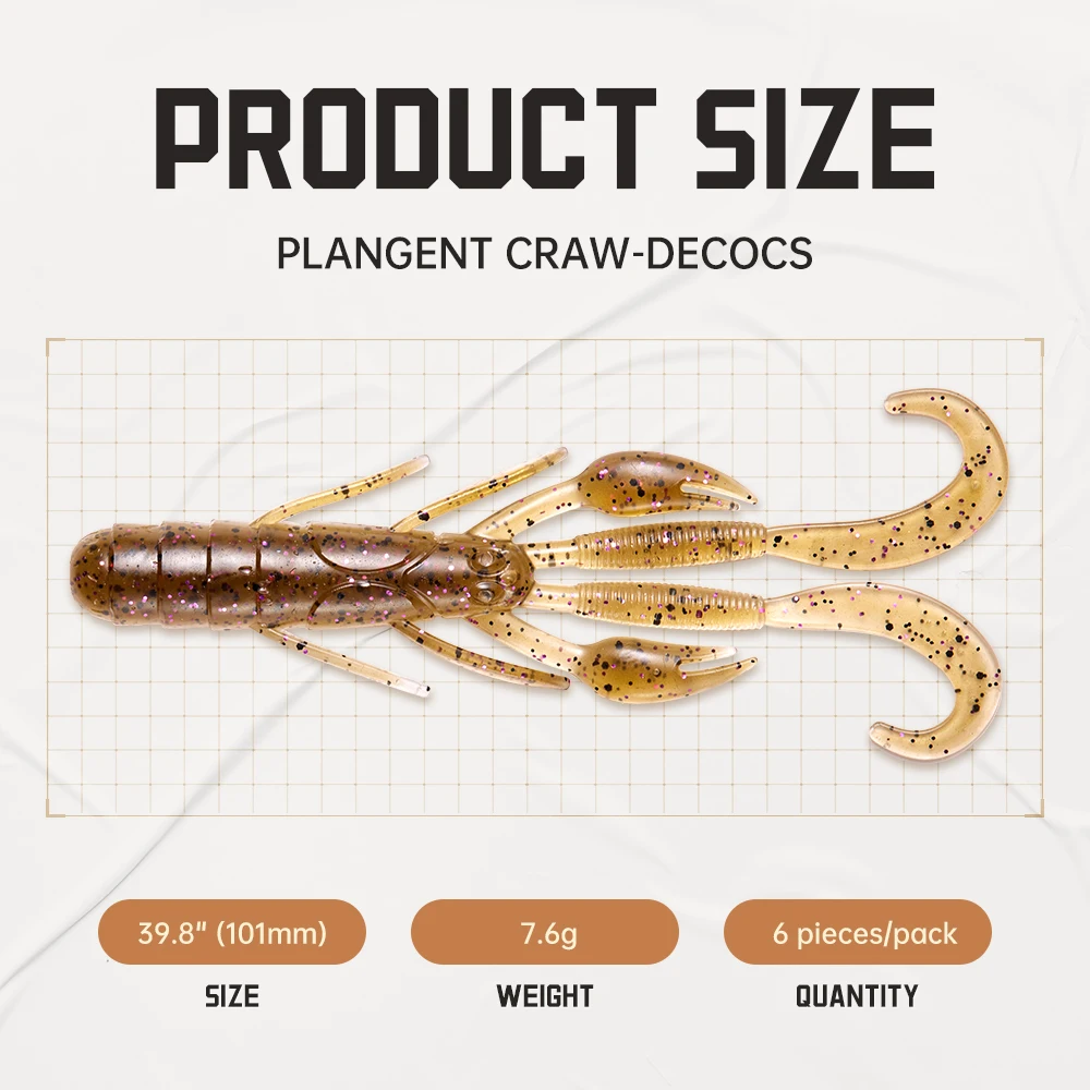 Soloking-cebo Artificial suave UV de alta calidad, 10cm, alta elasticidad, cebo para camarones, gusanos, señuelo para pesca de lubina y Lucio - imagen 3