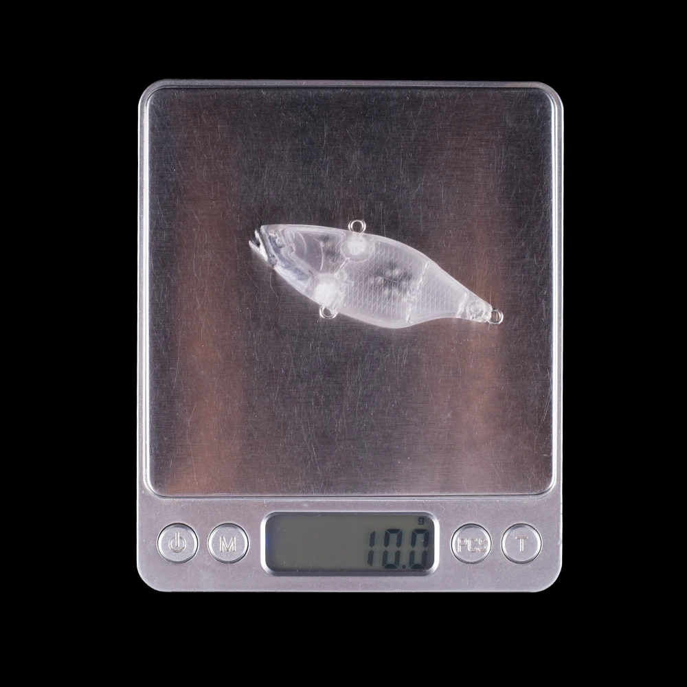 Hanlin-Cebo de plástico sin pintar, 10/20 piezas, 6,5 cm, 10g, VIB, vibración, Crankbait Artificial, señuelo de pesca que se hunde, aparejos en blanco - imagen 3
