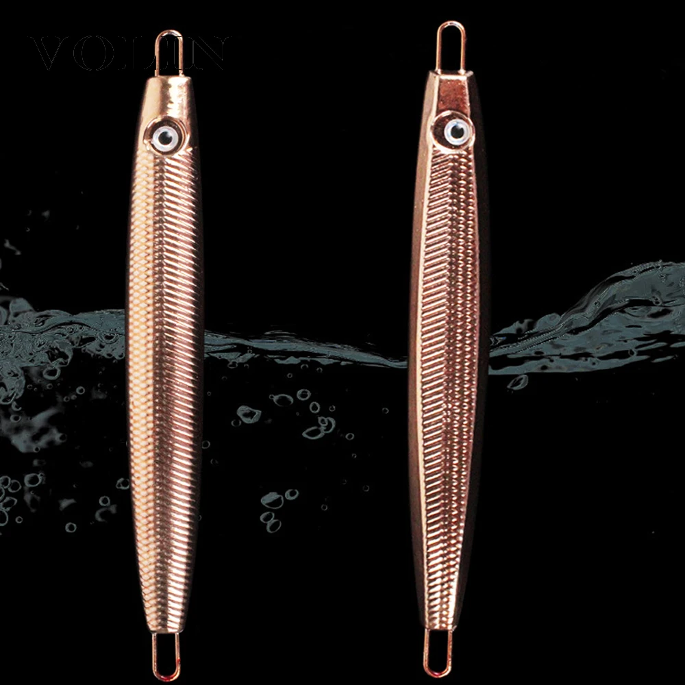 VOLIN-cebo de pesca Jigging Matel, cebo Artificial luminoso de cuatro ganchos, 150g/200g, lubina a rayas, 1 ud., nuevo - imagen 5