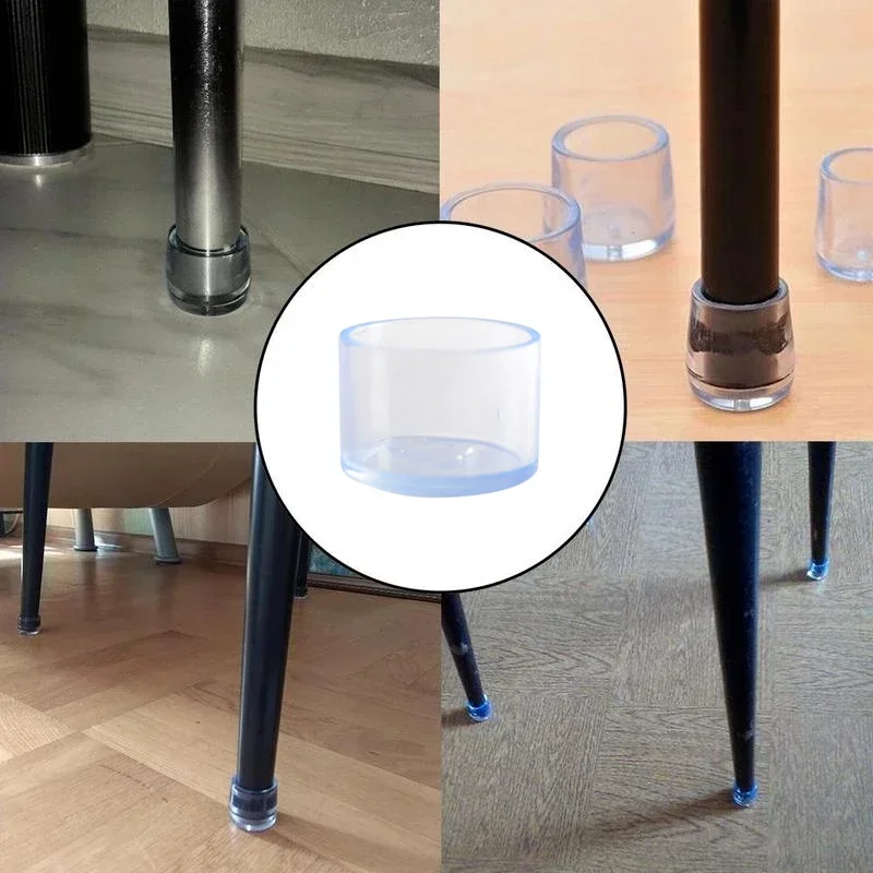 4 Protectores de Patas para Muebles, Tapas de Goma para Patas de Mesa y Silla, Alfombrilla de Silicona Antiarañazos para el Suelo, Herramientas para el Hogar - imagen 2