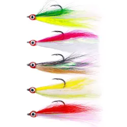 Anzuelo Jig Head de plomo con ojo grande y pluma