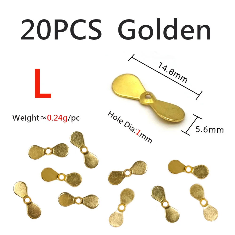 20PCS Golden L