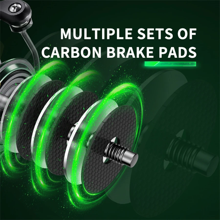 RYOBI-carretes giratorios RANMI FD, bobina de Metal de alta velocidad, arrastre máximo de 8KG, 5,0: 1, para pesca en agua salada y dulce - imagen 5