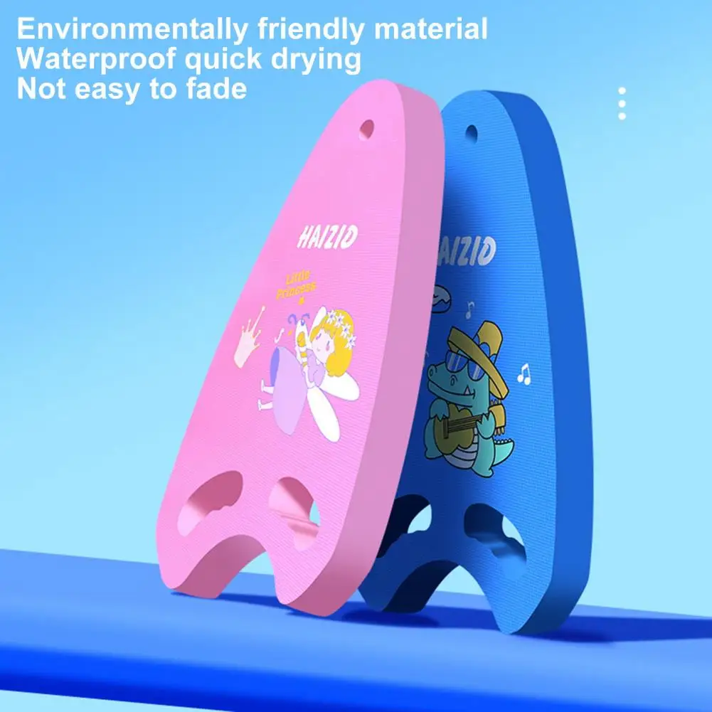 Tabla de natación de dibujos animados para niños, Ayuda de Entrenamiento de natación con orificios de pasamanos, flotador de EVA para fiesta en la piscina de verano - imagen 2