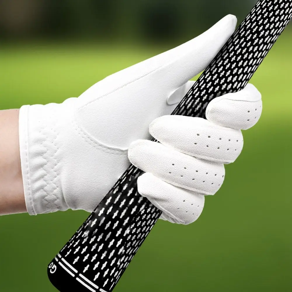 Guante de golf blanco antideslizante – Mano izquierda palma gamuza