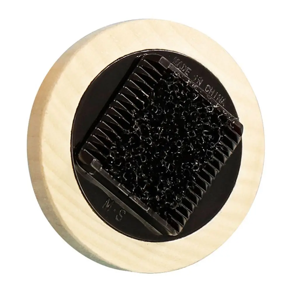 Herramienta de limpieza, cepillo de pelo de arco de violín negro, madera de 5,9x5,9 cm, peine de cola de arco de violín, cepillo de arco Erhu portátil redondo, uso para estudiantes - imagen 5