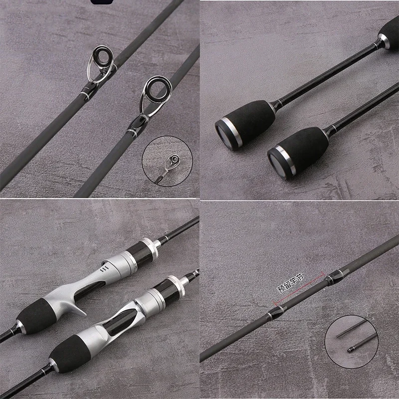Caña spinning ultraligera carbono – 1.68m para pesca finesse