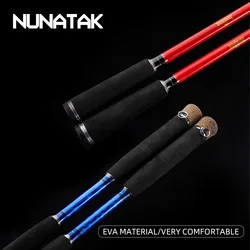 Nunatak Caña de Jigging de Alto Carbono con Anillos Fuji para Barco
