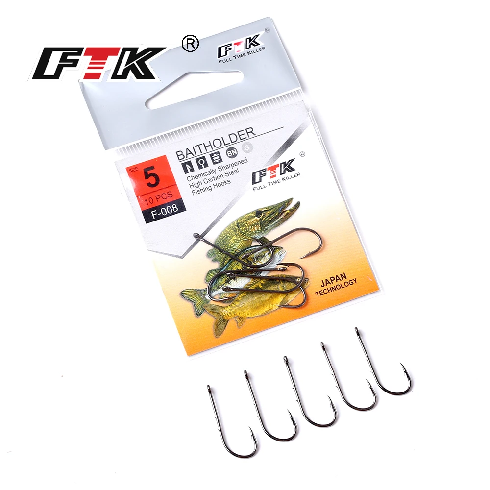 FTK 30-50 Uds Baitholder anzuelo de pesca con púas Señuelos de pesca vástago pico soporte de cebo vivo pesca de carpa anzuelos de gusano accesorios aparejos - imagen 2