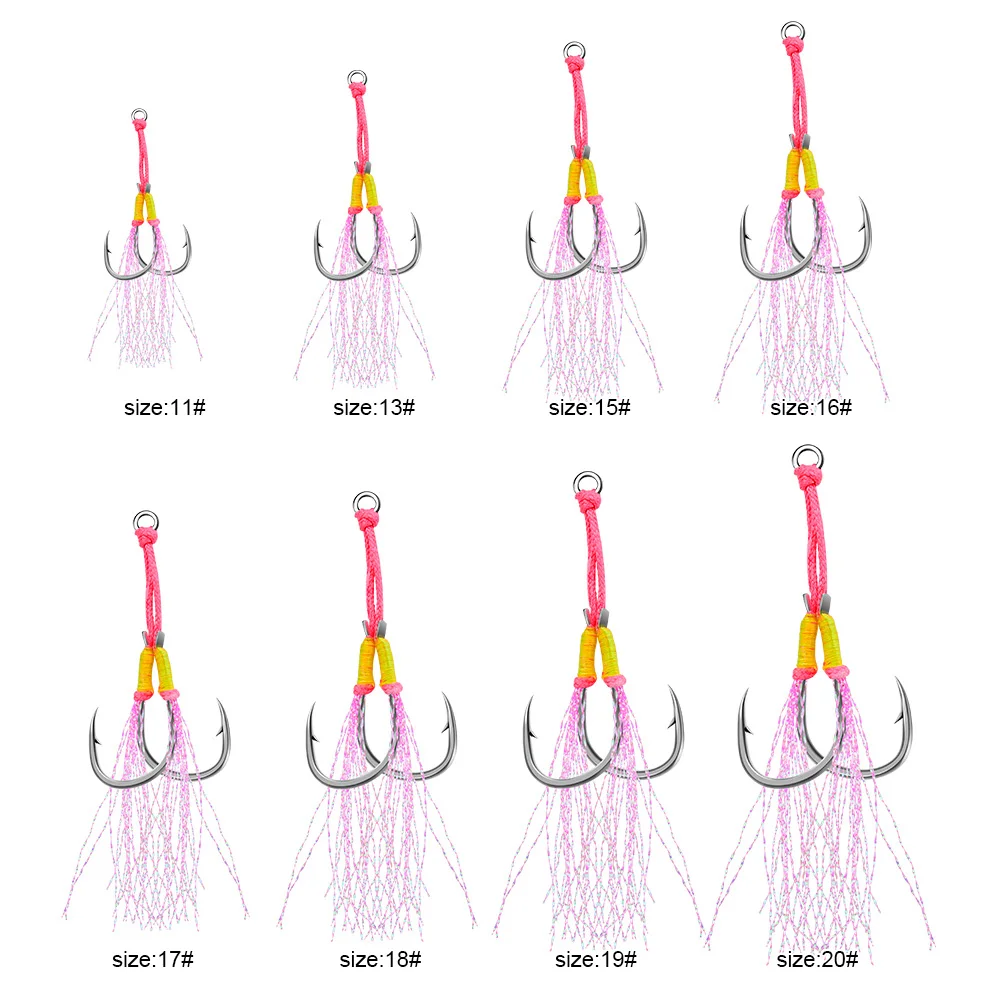 PROBEROS High Carbon Steel Fishing Hooks Jig Artificial Bait Hook Lure Fishing Essential - imagen 3