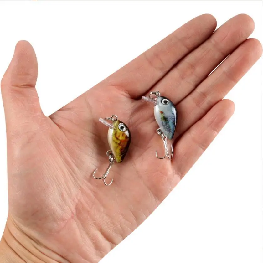 30mm 2g Señuelos de Pesca Crazy Wobbler Mini Topwater Crankbait Artificial Japón cebo duro Pesca Señuelos de Pesca flotantes Bass Pesca - imagen 5