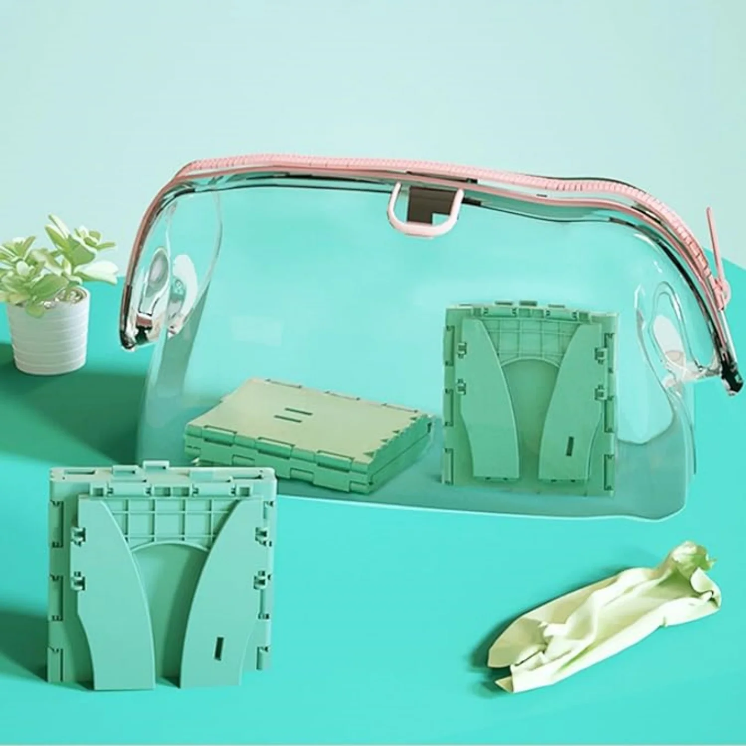 Cómoda de inodoro plegable portátil para acampar, RV, viajes, senderismo, campamento, baño, viajes de larga distancia, suministros al aire libre, Mini Latrine - imagen 4