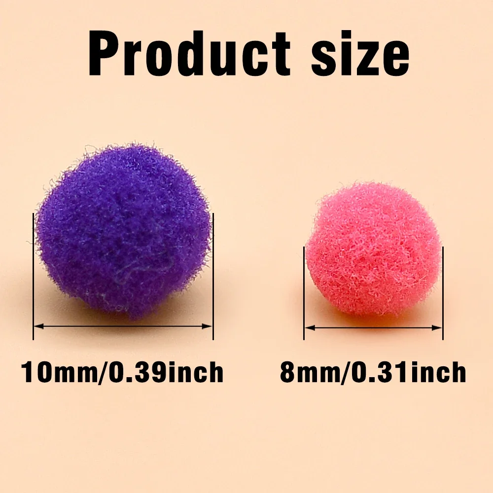 MNFT 100 Uds. Señuelo de pesca con bola de huevo de cristal sintético, Material de atado de moscas DIY para trucha salmón - imagen 2