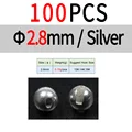 2.8mm 100pc Silver
