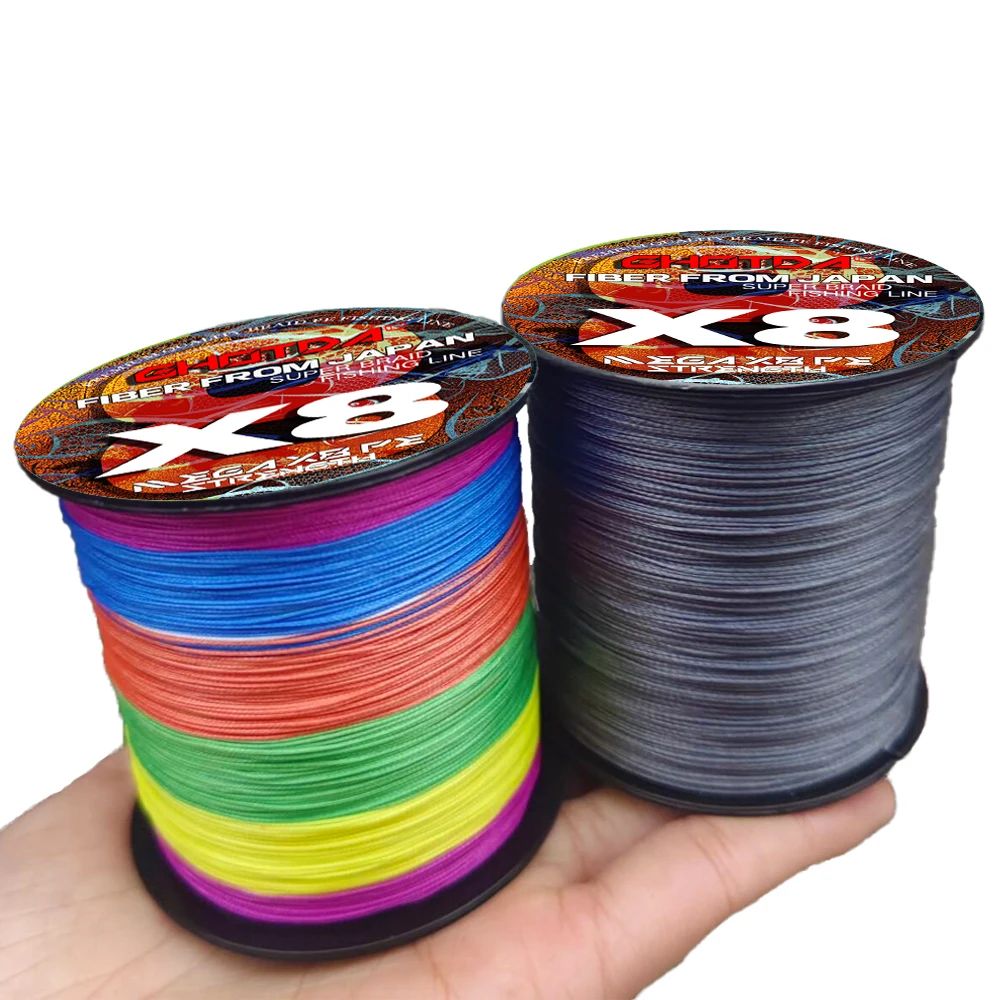 1000m 300m líneas de pesca 8 hebras/16 hebras trenzadas pesca con mosca PE línea multifilamento suave para carpa trucha de agua salada 18-200LB - imagen 5