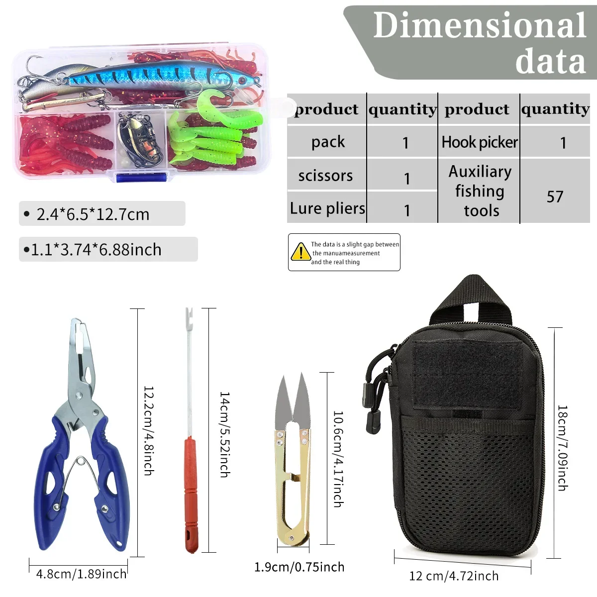 Bolsa de almacenamiento de equipo de pesca al aire libre, cebo duro, Kit de herramientas de pesca portátil, nuevo modelo, juego combinado de Luoda de China continental - imagen 5