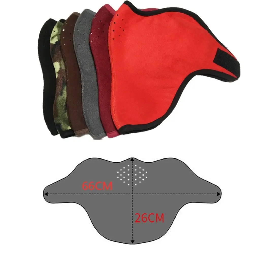 Máscara facial de forro polar a prueba de viento para hombres y mujeres, calentador de cuello, máscara cálida de invierno, esquí, senderismo, ciclismo - imagen 5