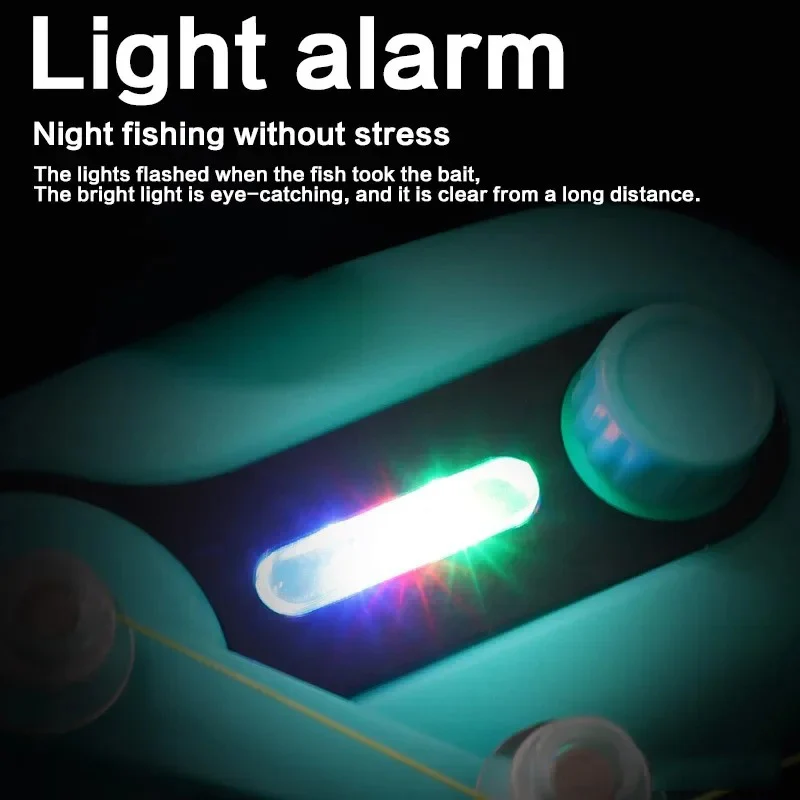 Nueva alarma de pesca, indicador de zumbador electrónico, sirena, alarma de cebo para morder, caña de mar, indicador de luz LED, alarma de luz de sonido, piezas de pesca - imagen 3