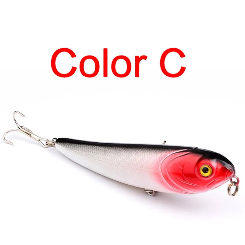 Señuelo de pesca de superficie WTD, cebo duro de agua salada Artificial, andador de plástico para lubina, 110mm/ 14g, nuevo - imagen 4