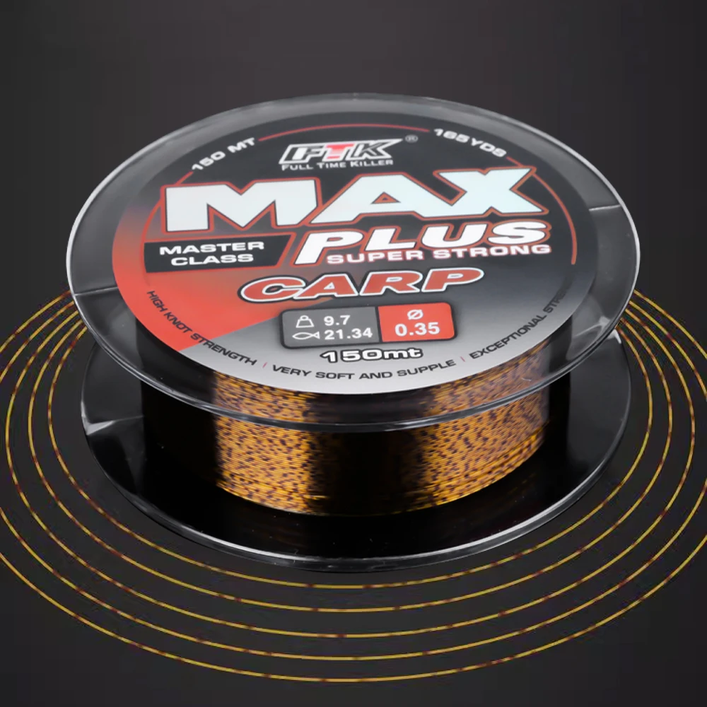 FTK-Hilo de pesca recubierto de fluorocarbono Invisible, monofilamento biónico con manchas de 150M/300M, accesorios de pesca de carpa - imagen 4