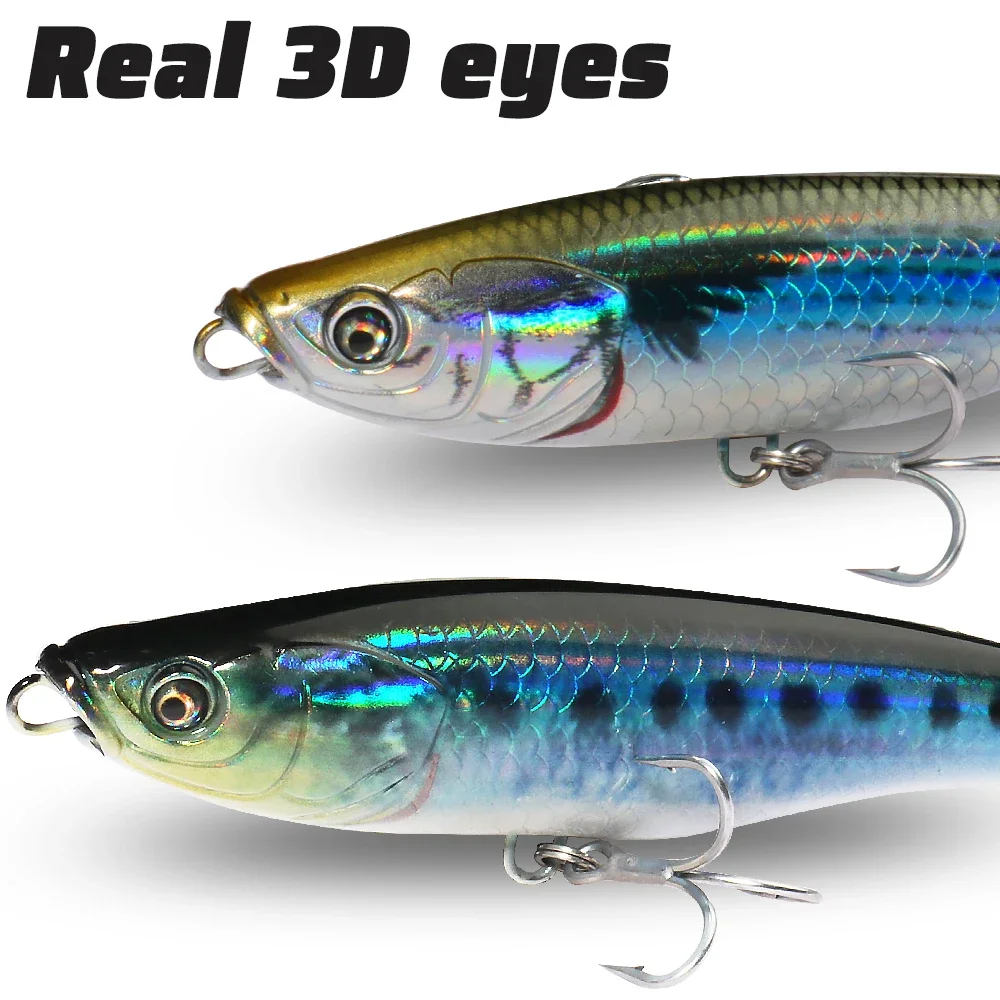 GOBAIT-señuelo tipo lápiz que se hunde, 53g, 10,5 cm, anzuelo Popper, Swimbait, Wobbler de fundición larga, aparejos de Pesca de mar, Crankbait, cebo de silicona - imagen 3