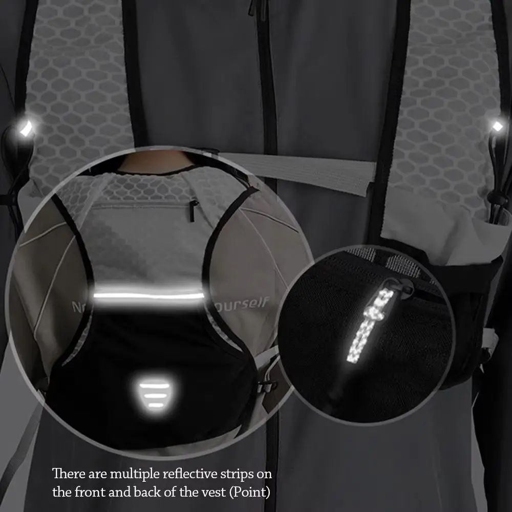 Chaleco de hidratación para correr impermeable transpirable y ajustable - imagen 2