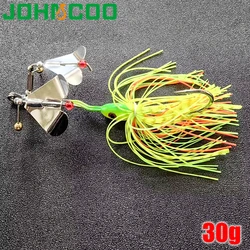 1 Uds señuelo de Metal Spinner 30G cebo duro señuelo de Pesca giratorio Wobbler Pesca Spinner señuelo Spinnerbait Pike Fish Ta