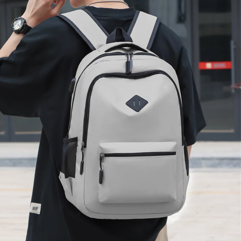 Lawaia Mochilas impermeables para ordenador portátil de negocios, mochila de viaje para hombre de 35x29x17, mochila universitaria con puerto USB, mochilas para hombres y mujeres