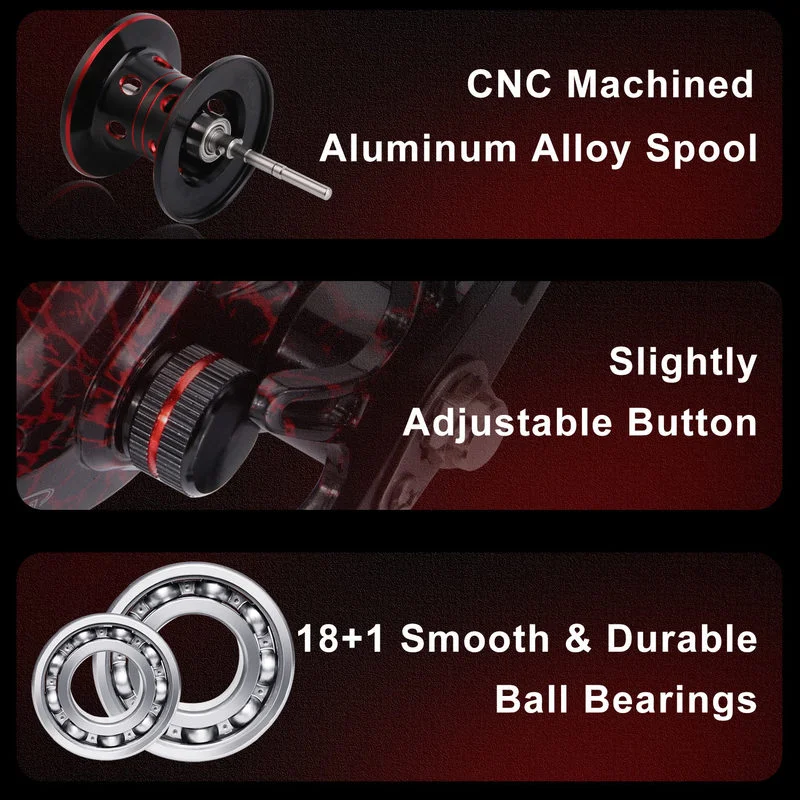 Sougayilang-señuelo de pesca Combo 2,1 m, varilla de fibra de carbono de 4 secciones, relación de engranaje 7,2: 1, sistema de freno magnético, Kit de carrete de pesca - imagen 4