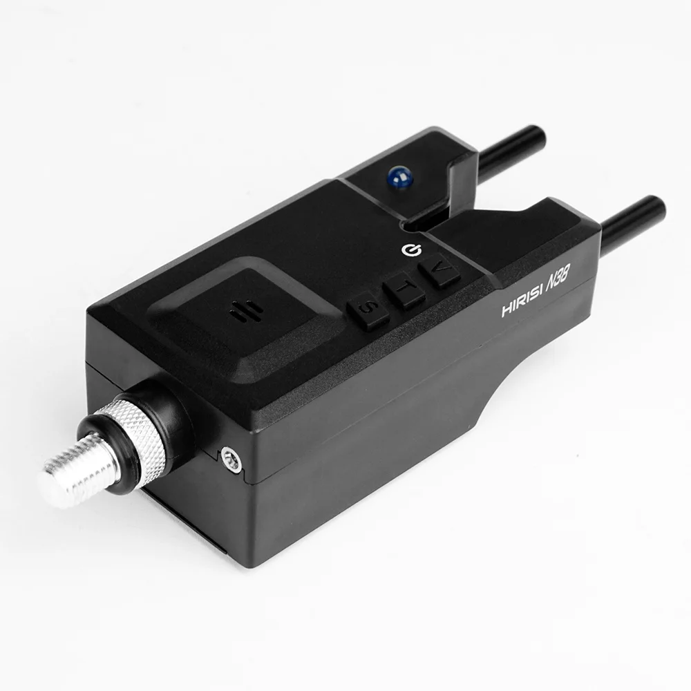 Hirisi-indicadores LED de alarma para pesca de carpa, alarma de mordida, volumen ajustable, sensibilidad del tono, accesorios de pesca N38 - imagen 4