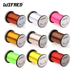 Wifreo, 2 uds., hilos de atado de moscas 50D, hilo de nailon de alta luminosidad, Material de atado de moscas para ninfas de midge, moscas secas/húmedas, señuelos de trucha