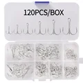 120pcs Silver Hook