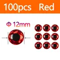 Red 100pcs 12mm