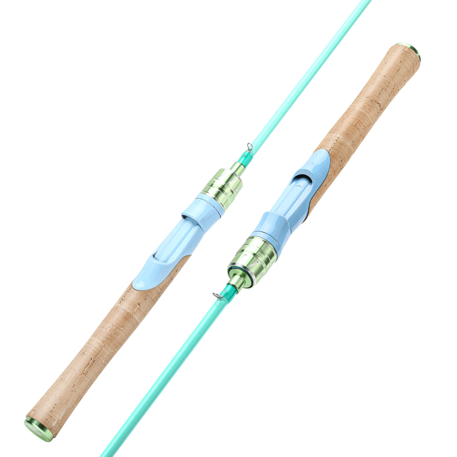 Cañas de pescar de carbono de 2 secciones Sougayilang, caña con mango de corcho de alta sensibilidad, caña de señuelo de 1,8 m y 2,1 m para diferentes escenarios de pesca - imagen 3