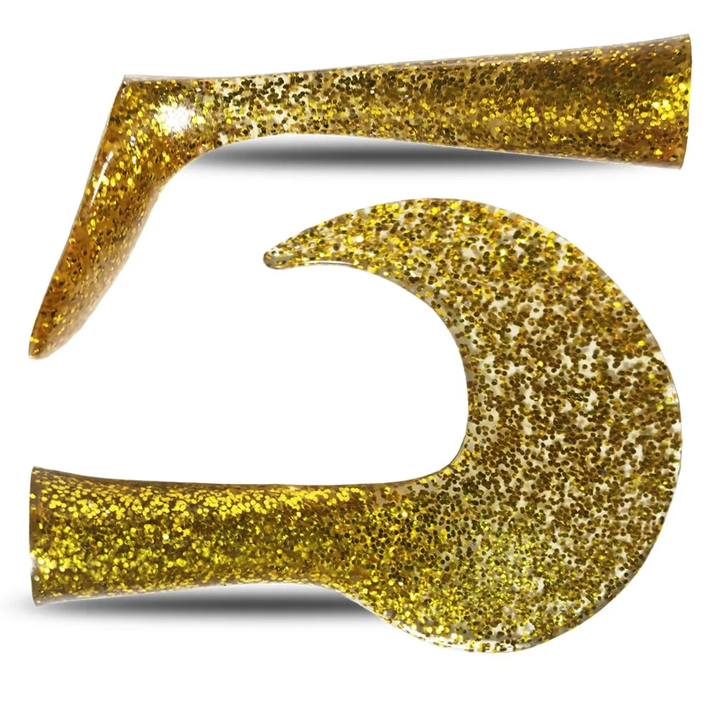 TOP TACKLE INDUSTRIES 4 colores 120 Jerk Bait combinado con una cola de pez de goma suave de PVC en forma de T y cola rizada - imagen 5