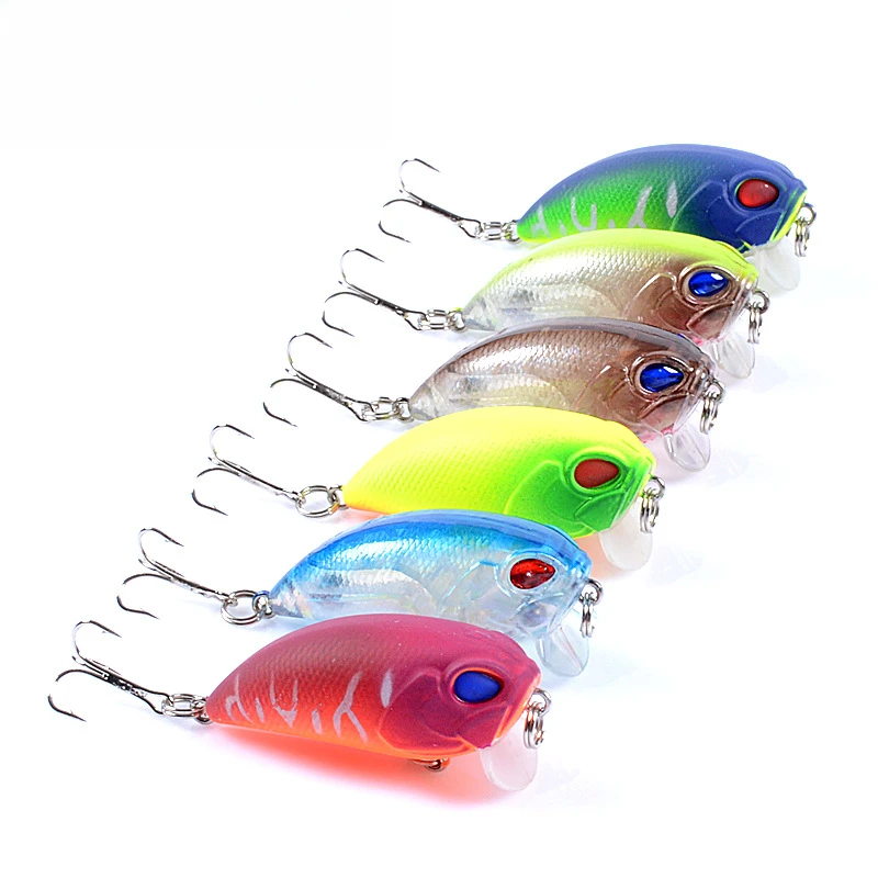 1 Uds 51mm 7,2g Señuelos de pesca Crankbait Topwater flotante Wobblers cebo duro Artificial para Lucio equipo de Swimbait de plástico - imagen 3