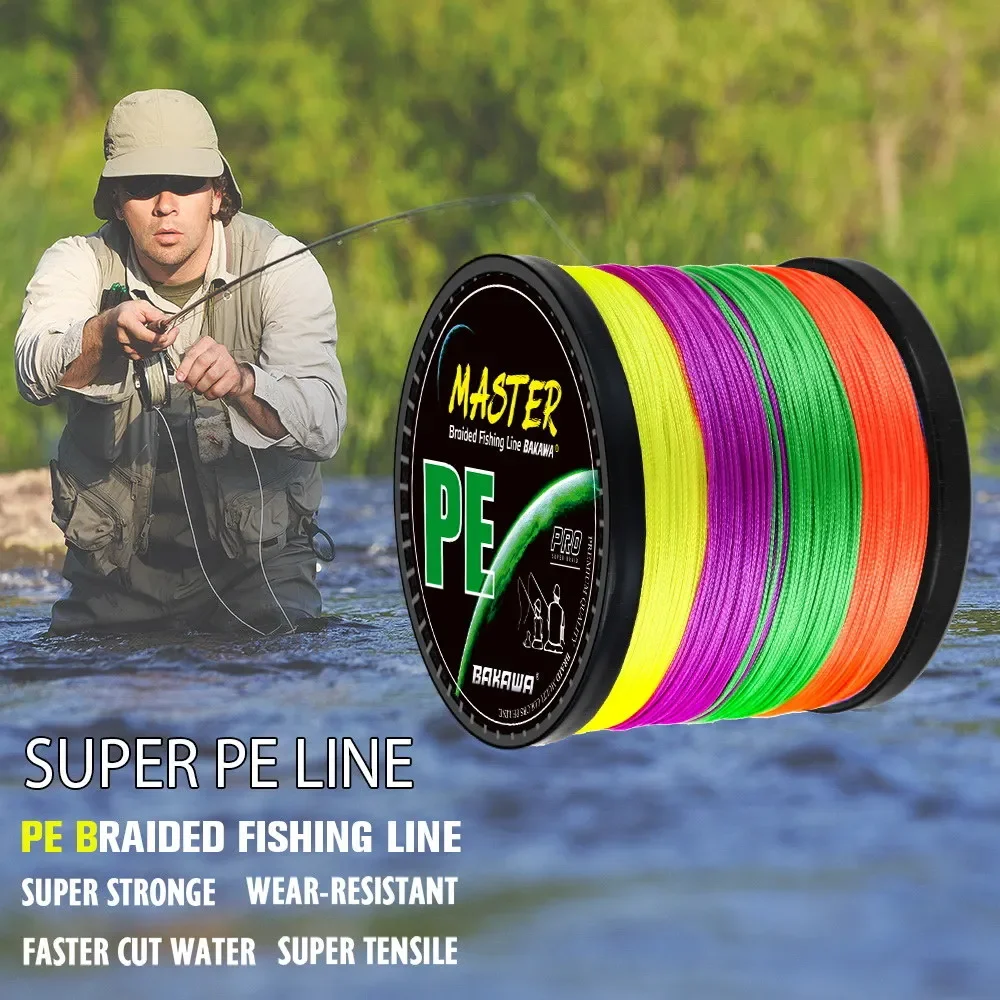 Línea de pesca trenzada Super Strong Line Master PE para un rendimiento excepcional