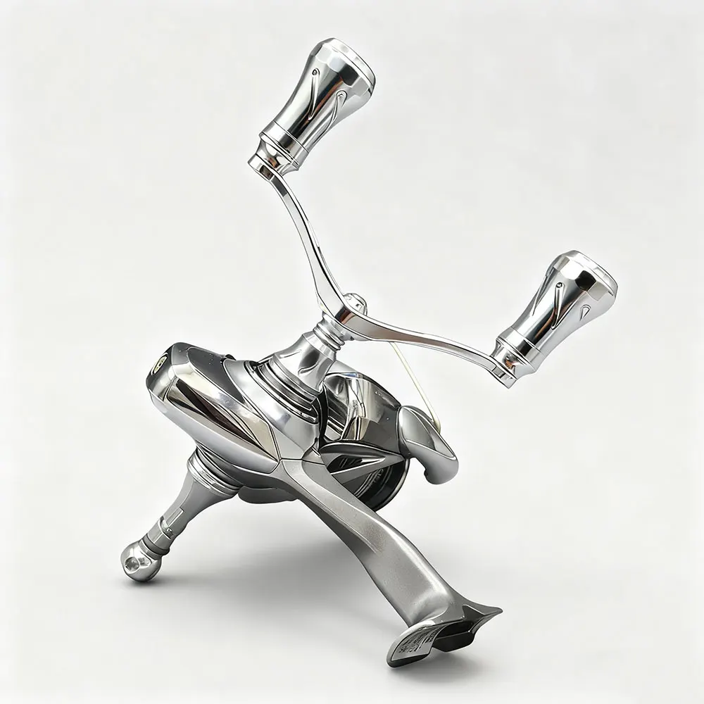 Carrete giratorio fuerte totalmente metálico con doble mango para carrete de pesca SHIMANO/DAIWA, mango eléctrico EXCELER/STRADIC/TATULA/STELLA/ULTEGRA - imagen 5