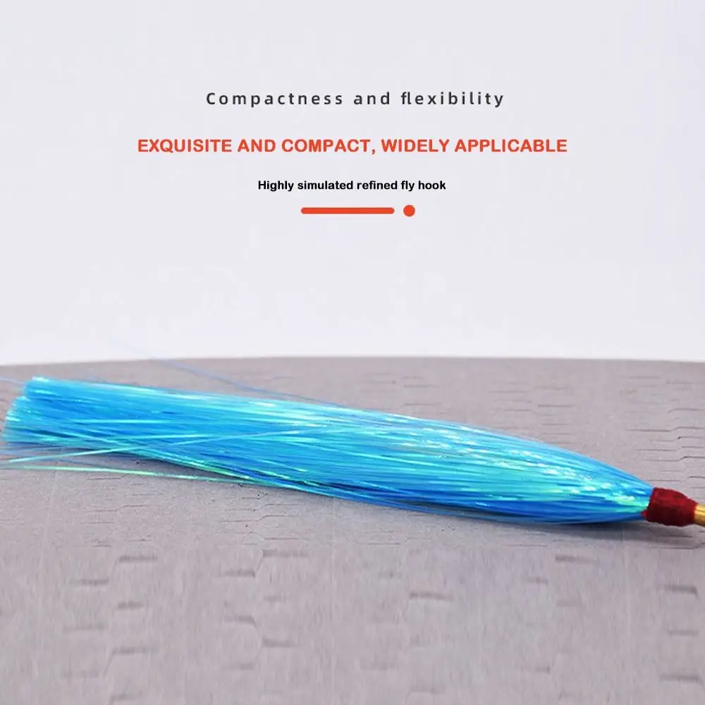 10 Uds 2024 falda de pesca de goma, cebo de pesca, línea de Flash Artificial, señuelos de atún, aparejos de pesca portátiles morados - imagen 5