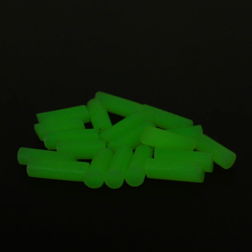 FISH KING-Mangas antienredos para 20 piezas, tubo de goma para fregadero, punta de gancho, Accesorio luminoso para señuelo de pesca - imagen 5