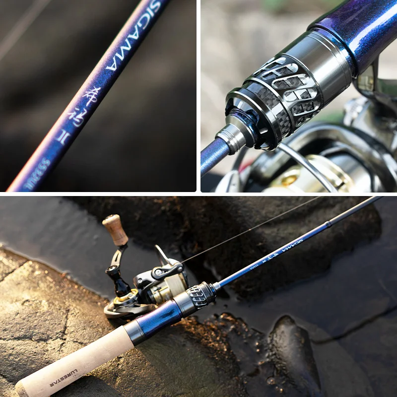 Lurestar-caña de pescar ultraligera de acción Extra rápida, aparejos de pesca de fibra de carbono BFS, área de trucha UL, 1,43-1,8 m - imagen 3