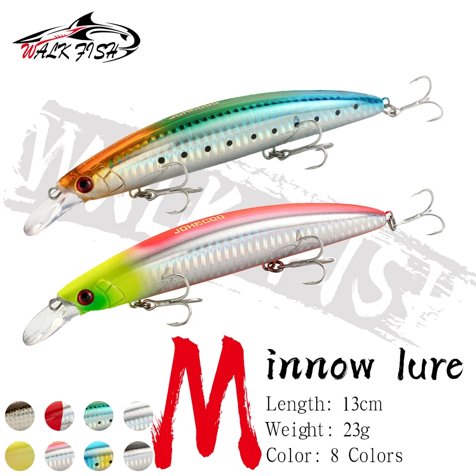 Walk Fish Jerkbait Minnow Flotante - imagen 4