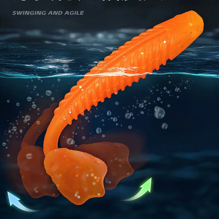 Señuelo superficie pato cola T – Cebo suave atrae peces - imagen 5