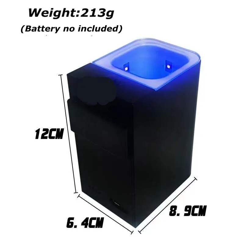 Plantilla de acumulador de encendedor UV, cebo suave, Flash LED que brilla en la oscuridad, aparejos de pesca, cargador de luz de calamar para pesca en el mar - imagen 3