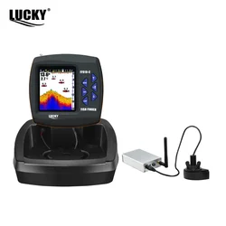 LUCKY FF918-CWL Control remoto cebo barco buscador de peces 3,5 "LCD alcance perating 300m rango de profundidad 100M pesca inalámbrica