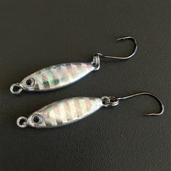 20 piezas Micro Metal Jigging Señuelos de Pesca 3g 5g Shore Casting Jig señuelo de pesca cuchara cebo Artificial de agua salada